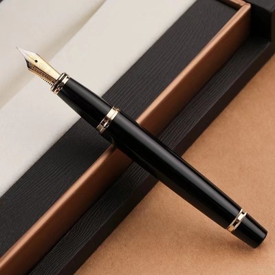 Geschäftsgeschenk Metall-Fontänke-Stift mit benutzerdefiniertem Logo und 1-Farb-Grafikdruck