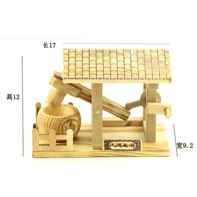 Schreibtisch Handwerk Verzierungen Holz kleiner Wasserhammer Modell für die Landwirtschaft Industrie