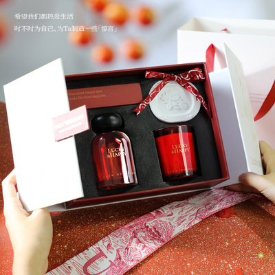 Kundenlogo Jahr Flameless Aromatherapie Geschenk Set perfekt für Reisebüros Geschenke