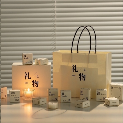 Reisebüro gezielte weiße Aromatherapie Kerze Geschenkbox Mini-Kerzen für Innenräume