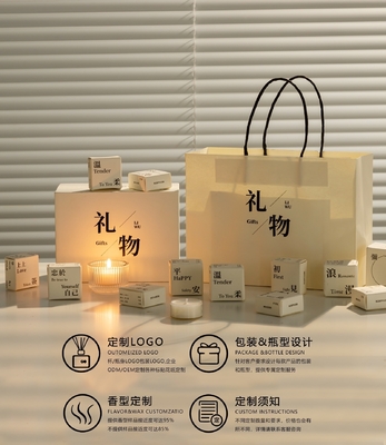Reisebüro gezielte weiße Aromatherapie Kerze Geschenkbox Mini-Kerzen für Innenräume