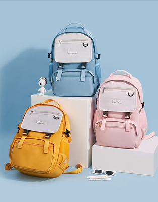 Aihua Shiqing Japanisch-Koreanischer Stil Rucksack Großkapazität Farbschutz Kollision Computer Tasche Eintritt Geschenk