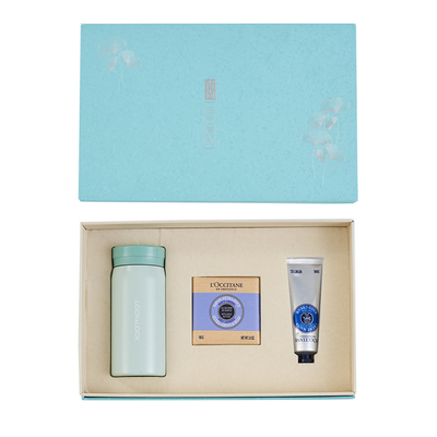 C Lock Thermos Mug L'Occitane Seife Handcreme Set ideal für Hotel- und Resortgäste