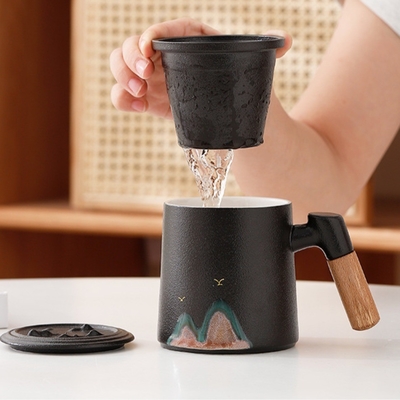 Kreatives Qianli Jiangshan Büro-Cup-Set perfekte Neuheit Geschenke für Hotel und Resort