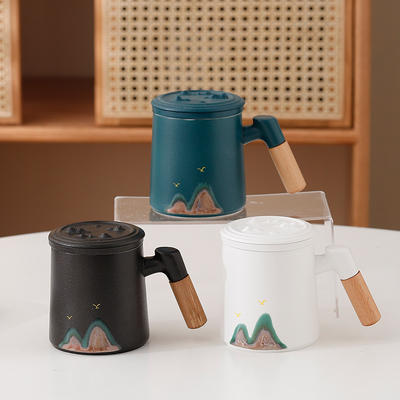 Kreatives Qianli Jiangshan Büro-Cup-Set perfekte Neuheit Geschenke für Hotel und Resort