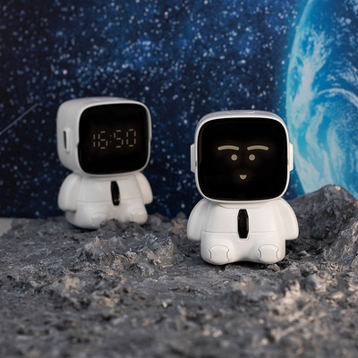 2 Farbgrafik Drucken Cute Fun Robot USB Desktop Digital Timer für Unternehmen Geschenk