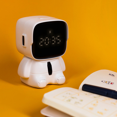 2 Farbgrafik Drucken Cute Fun Robot USB Desktop Digital Timer für Unternehmen Geschenk