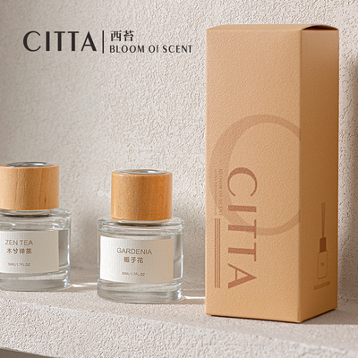 Seidenbildschirmdrucken für den Haushalt Flammenlose Aromatherapie Ätherische Öle Luftfrischer