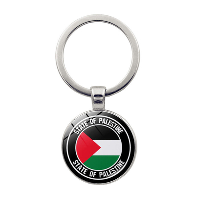 Zinklegierung Metall National Flag Keychain Anhänger Kristall Keyring Schmuck Karte heißer Trend