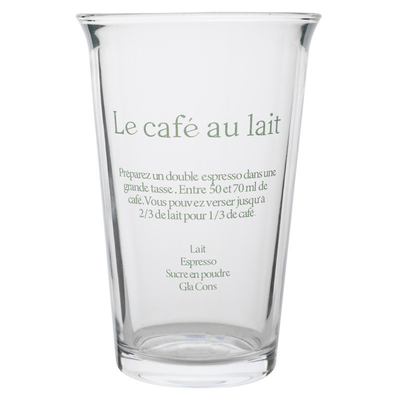350 ml Ins Fashion Text Druck Glasbecher für Retro-Wasserbecher Eis Kaffee Latte Tee Saft Becher