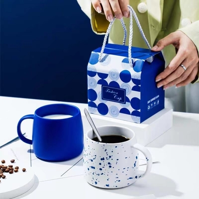 Benutzerdefiniertes Logo akzeptiert Geful Home Klein Blauer Becher Farbe Boxrac zum Jahresanlass