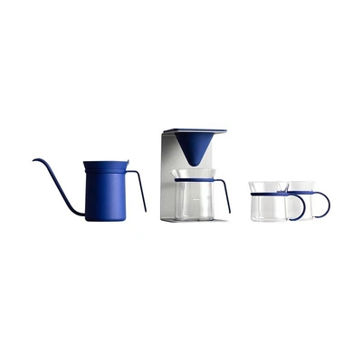 6-teiliges handgebrühtes Kaffeekanne-Set Geschenkfach mit Seidenbildschirmdrucktechniken