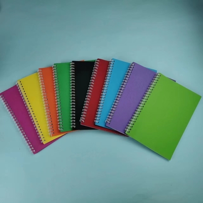 Minimalistisches Notizblock-Set Solid-Color-Coil-Design Mehrere Farben und Papier für 2024 Geschenk