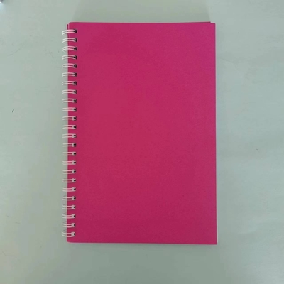 Minimalistisches Notizblock-Set Solid-Color-Coil-Design Mehrere Farben und Papier für 2024 Geschenk