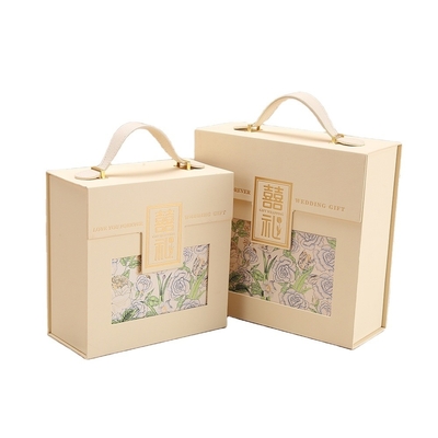 Alumni-Beziehungen und Klassentreffen Chinesische Handheld Joy Candy Box mit gelbem Design