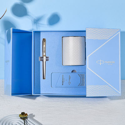 IM Twilight City Pearl Pen Wedgwood Platin-Geometrie-Taschen-Glied für Veranstaltungsgeschenke