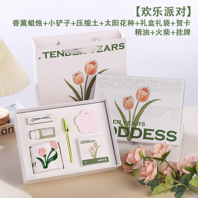 Feiern Sie den Frauentag mit dem perfekten Geschenk Kreative Blumen Aromatherapie Kerze Geschenk-Box