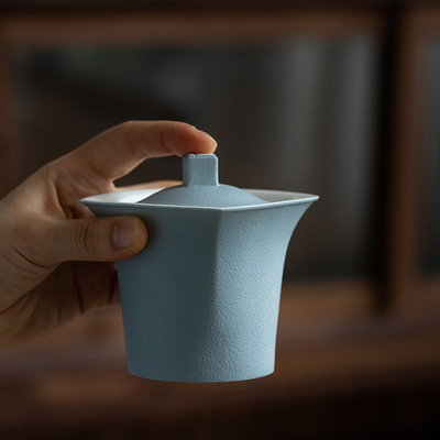 Einzigartiges handgefertigtes chinesisches Becher-Set Wangzi Cup Shunzi Cup Round Square Pot