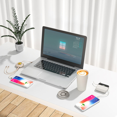 Tragbare Kaffeetassen Phantom Schnellladekraftbank 10000mAh Ein bis drei Datenkabel perfekt fürs Geschäft