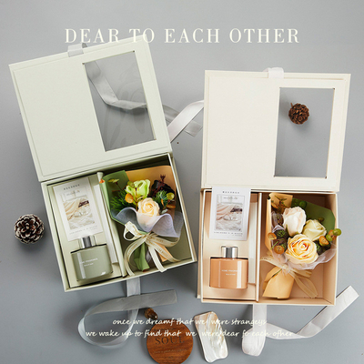 8. März Fest Handgegenstandsgeschenk Aromatherapie Bouquet Geschenk-Box mit Farbdruck
