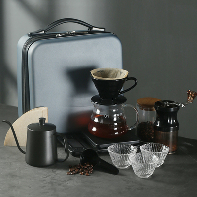 Präsentation Geschenksatz Stil Reise Kaffeesatz Tragbare Außenkaffeeausrüstung Geschäftsgeschenk