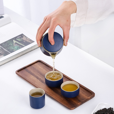 Verbessern Sie Ihre Teezeit mit unserem tragbaren, schwarzen Küchengerätschen-Kung Fu-Set