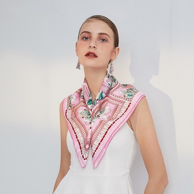 Mulberry Silk Square Schal und Klappschirm für Unternehmensgeschenklösungen