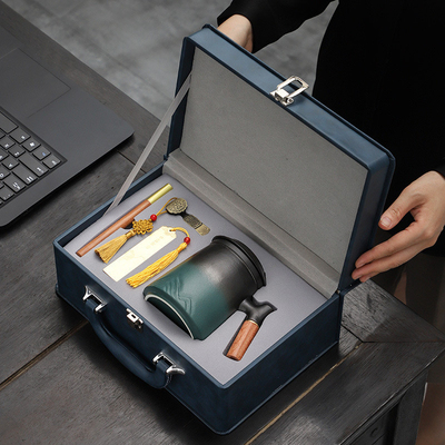 High Beauty Keramik Tasse Geschenk-Box Set für Büro und Unternehmen Jahreskonferenz Geschenke
