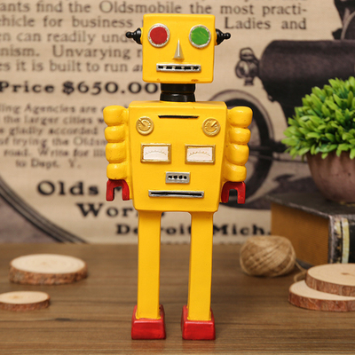 Fensterdekorationen und Kunsthandwerk für den Vatertag Retro-Roboter-Modelldekorationen