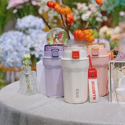 Tragbare große Internet-Celebrity-Tasse mit 1 Farbgrafik 400 ml Wasserbecher