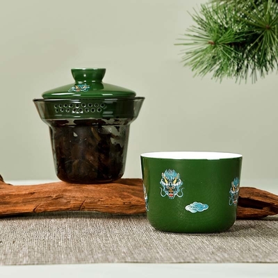 Dragon Pearl Teebälle und Mugwort Duft Tee Set in individueller Größe Plastikkarton