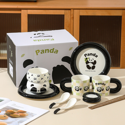 Verbessern Sie Ihr Hotel- und Resort-Gastronomieerlebnis mit dem Keramikgeschenk-Set Panda Cub