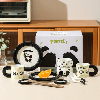 Verbessern Sie Ihr Hotel- und Resort-Gastronomieerlebnis mit dem Keramikgeschenk-Set Panda Cub
