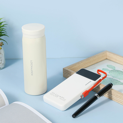 Le Kou Isolationsbecher 280ml Newman 22,5W Schnellladung 10000mAh Unterschriftenstift für persönliches Geschäftsgeschenk