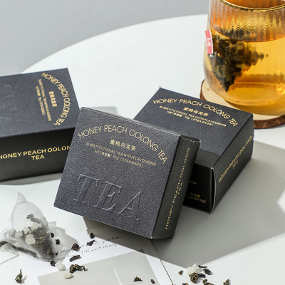 Alumni-Beziehungen Tee Geschenk Pfirsich Oolong Tee in Warmstempelverpackung 8. März Aktivität