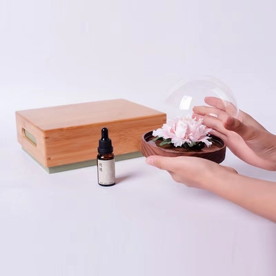 1 Farbdruck-Keramik-Blumen-Kneidensatz mit Bambus-Tray und Handtasche Geschenk-Box