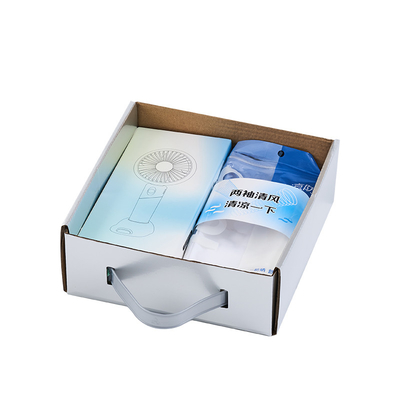 Seidenbildschirm gedruckt tragbare Lüfter kühl Ärmel perfekte Präsentation Geschenk Set für den Sommer