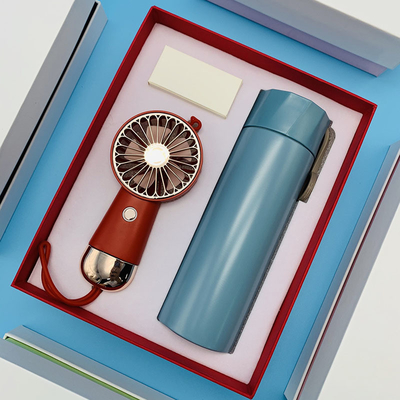 Drei-Stufen-Kleiner-Ventilator, tragbare Thermische Tasse 300 ml, Ihr idealer Begleiter für Sommeraktivitäten