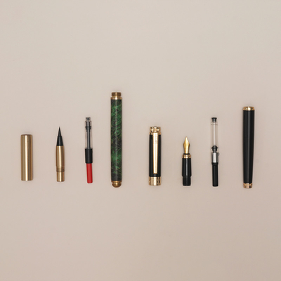 Einfarbiger Grafikdruck Momiao Präsidentenstift Heldenstift Wasserbürste 2-in-1 Geschenkbox