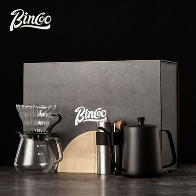 Handgefertigte Kaffee-Geschenk-Box Set Langem Mund Wasserflasche Filter-Tasse Teilen Topf Handschütteln Bohnenmacher Filter Papier Geschenke