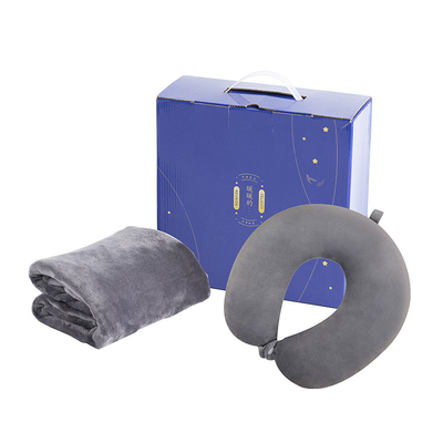 Komfortable und praktische Warmherz-Set Zwei-Stücke-Mittagessen Ruhe-Decke U-förmiges Kissen