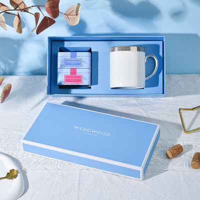 Überraschen Sie Ihre Kunden mit diesem Platin Spitze Becher und tragbaren Teeglas Geschenk-Box Set