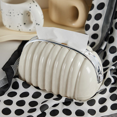 Kreative Reisebüro Dekor Creme Stil Tissue Box für Schreibtisch und Schublade Organisation