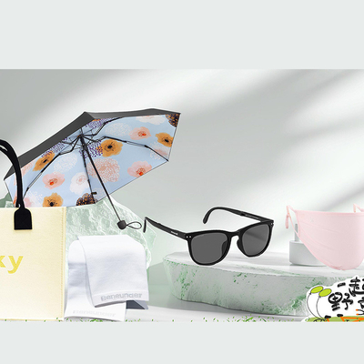 Sommer-Sonnencreme Combo Set Mitarbeiter Vorteile Geschenk Auswahl mit Kühlhandtuch