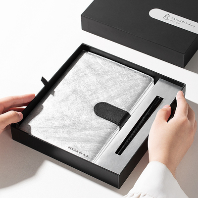Anlässlich des Vaterstags High-End-Notebook und Perlen-Stift-Set für Geschäft Souvenir Geschenk