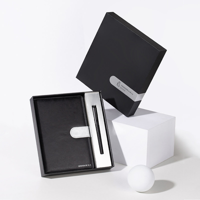 Anlässlich des Vaterstags High-End-Notebook und Perlen-Stift-Set für Geschäft Souvenir Geschenk
