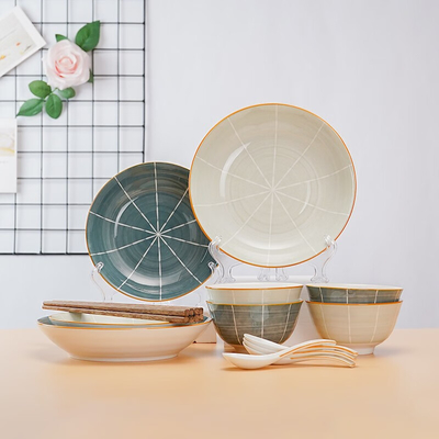 16-teiliges chinesisches Keramik-Tischgeschirr, perfekt zum Geschenk an ältere Großeltern