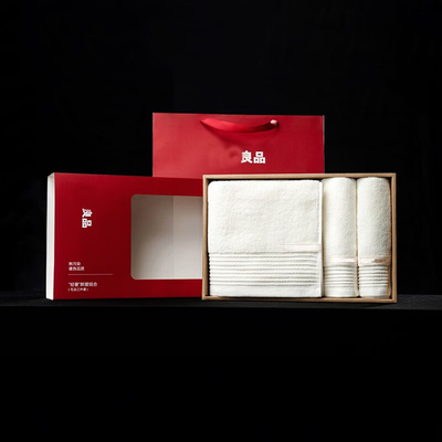 Kunden-Logo Leicht Luxus Trunken Love Wolle Badetücher Set mit 2 Farbdruck