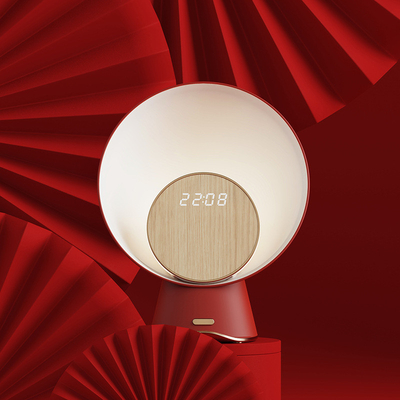 Hotel und Resort Chinesisch Rot Wireless Ladung 15W Bluetooth Lautsprecher mit Atmosphäre Licht