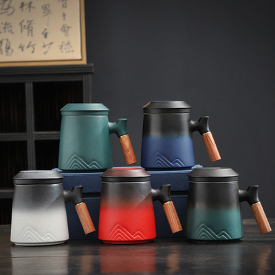 Fu Lu Speicher Schnellbecher Set in tragbare Leder Geschenkbox perfekt für besondere Anlässe